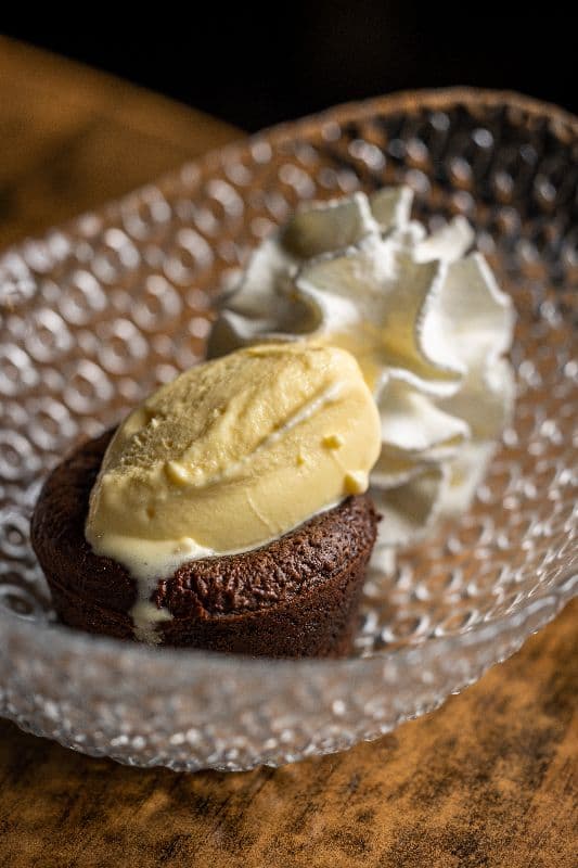 Chocolate Lava Cake with Ice Cream